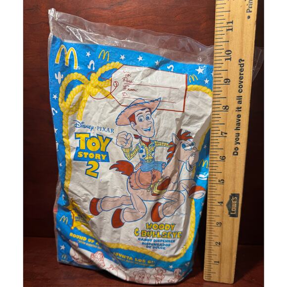 1999 McDonalds Happy Meal Toy Story 2 Disney's Woody & Bullseye Candy Dispenser - Picture 2 of 7